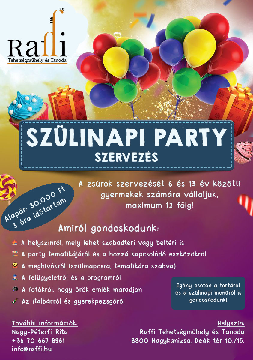 j szülinapi plakát